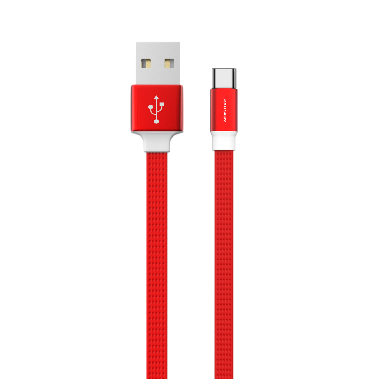 High Speed USB To Type-C Steel Data Cable in Red SKU#M2RFA-MTU1-TYPECRD